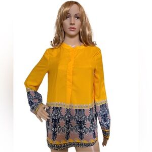 J. Crew Paisley Silk Blouse